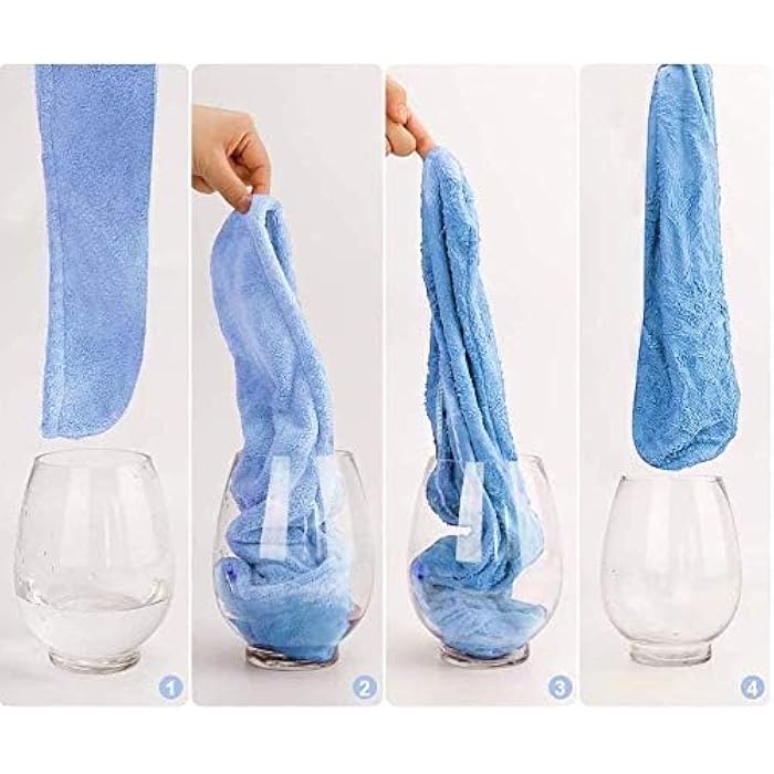 Large Microfiber Hair Drying Cap 65x30 cm Soft Hair Towel Bonnet for Fast Drying Reduce Frizz Split Ends Easy Daily Hair Care at Home and Shower Use - Image 2